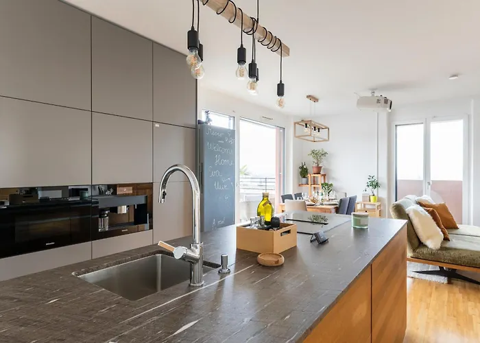 Apartament Edler Wohnraum Panoramablick 3 Sz Boxspringbetten, E-ladestation, Kaffeevollautomat, Klima, Lift, Terrasse & 2xtg *