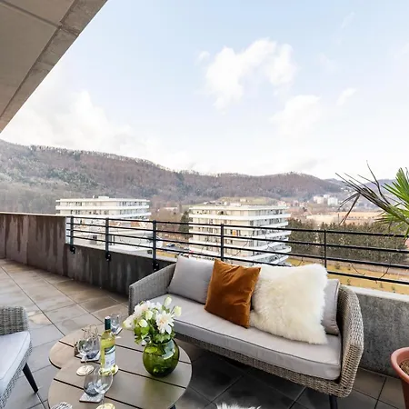 Apartment Edler Wohnraum Panoramablick 3 Sz Boxspringbetten, E-ladestation, Kaffeevollautomat, Klima, Lift, Terrasse & 2xtg