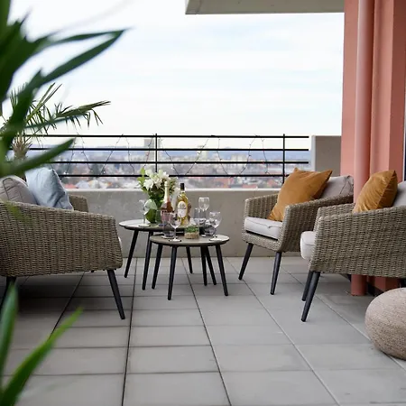 Apartman Edler Wohnraum Panoramablick 3 Sz Boxspringbetten, E-ladestation, Kaffeevollautomat, Klima, Lift, Terrasse & 2xtg *