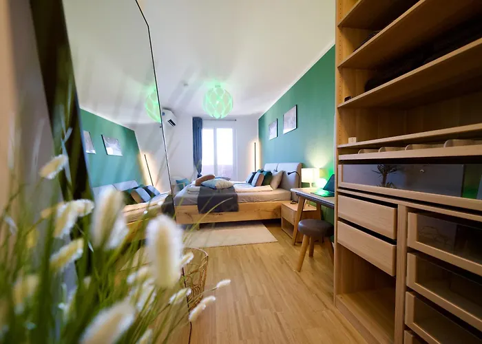 Edler Wohnraum Panoramablick 3 Sz Boxspringbetten, E-ladestation, Kaffeevollautomat, Klima, Lift, Terrasse & 2xtg Appartement