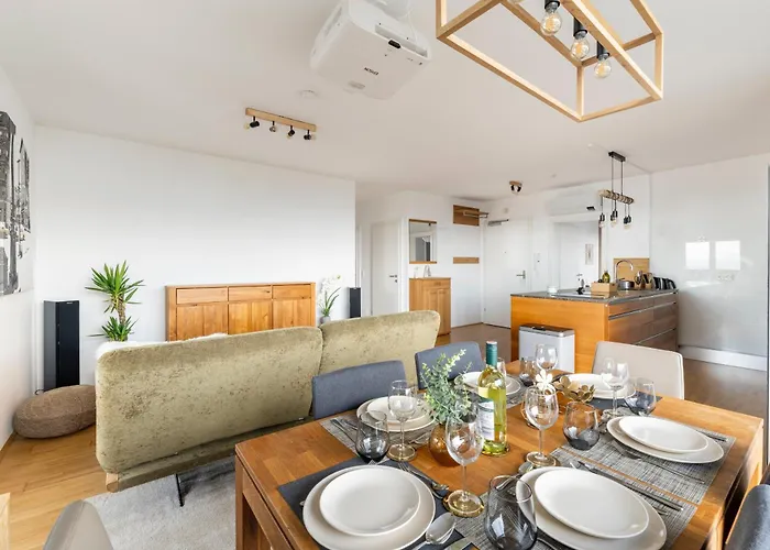 Edler Wohnraum Panoramablick 3 Sz Boxspringbetten, E-ladestation, Kaffeevollautomat, Klima, Lift, Terrasse & 2xtg Appartement *