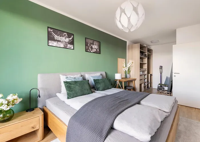 Edler Wohnraum Panoramablick 3 Sz Boxspringbetten, E-ladestation, Kaffeevollautomat, Klima, Lift, Terrasse & 2xtg Appartement