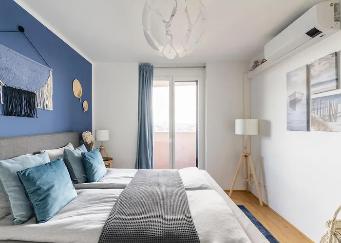 Edler Wohnraum Panoramablick 3 Sz Boxspringbetten, E-ladestation, Kaffeevollautomat, Klima, Lift, Terrasse & 2xtg *